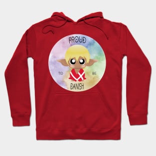 Proud to be Danish (Sleepy Forest Creatures) Hoodie